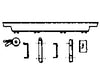 Grandt Line Products 5105 Flat Car Hardware -- West Side Lumber Co. Detailing Parts