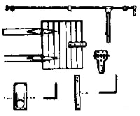 Grandt Line Products 5106 Standard Gauge Refrigerator Car Hardware Set Detailing Parts