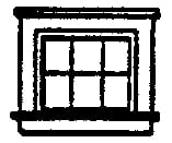 Grandt Line Products 5112 Window -- Attic 6-Pane Pkg(8) Detailing Parts