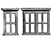 Grandt Line Products 5116 Window -- Victorian - 4 Single 2 Double Scale 30 X 60’ 76.2 152Cm