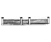 Grandt Line Products 5119 Fence -- Victorian Picket With Gates & Post Scratch Building Supplies