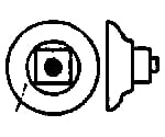 Grandt Line Products 5123 Nut-Bolt-Washer (Plastic) -- 2-1/2’ Nut W/6-1/2’ Cast Iron Washer