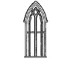 Grandt Line Products 5126 Windows -- For Gothic Church Scale 5 X 15’ 12.7 38.1Cm Pkg(4) Scratch