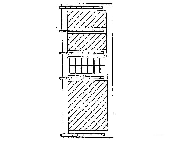 Grandt Line Products 5133 Door -- Roundhouse 14’6’ X 19’ W/Windows & Hinges Scratch Building