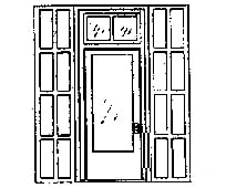 Grandt Line Products 5137 Door -- 4’2 X 9’7’ Single W/Iron Shutters Scratch Building Supplies
