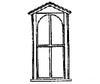 Grandt Line Products 5150 Windows -- Peak Cap - Scale 41 X 90’ 104 229Cm Pkg(8) Scratch Building