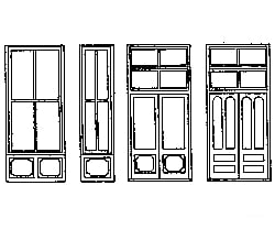 Grandt Line Products 5165 Windows & Doors -- Storefront Set Scratch Building Supplies