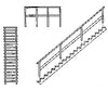 Grandt Line Products 5177 39-Degree ’Wooden’ Staircase -- With Open Risers Scratch Building Supplies