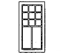 Grandt Line Products 5193 Windows - Rio Grande Southern -- Ophir Station Style 11-Pane Scale 36 X