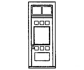 Grandt Line Products 5197 Doors -- Rio Grande Southern Ophir Depot Style 36 X 84’ Pkg(4) Scratch