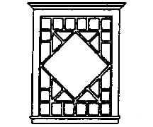Grandt Line Products 5206 Windows -- Diamond Patterned Scratch Building Supplies