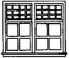 Grandt Line Products 5208 Windows -- Double Hung 85 X 48’ Scratch Building Supplies