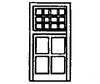 Grandt Line Products 5209 Windows -- Double-Hung 16-Pane Scale 34 X 67’ 86.4 170Cm Pkg(7) Scratch