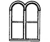 Grandt Line Products 5212 Windows -- Double Round-Top Pkg(4) Scratch Building Supplies