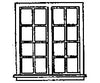 Grandt Line Products 5222 Windows -- Double 16-Pane Scale 59 X 64’ 150 163Cm Pkg(4) Scratch