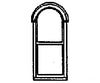 Grandt Line Products 5230 Windows -- Round Top 2 X 6’ Scratch Building Supplies