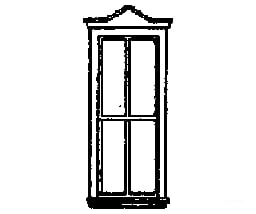 Grandt Line Products 5234 Windows -- Pointed Top 30 X 86’ Scratch Building Supplies