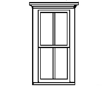 Grandt Line Products 5265 Window -- 4-Pane Pkg(8) Scratch Building Supplies