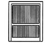 Grandt Line Products 5268 Warehouse Doors.8X1.0’ 2/ Scratch Building Supplies