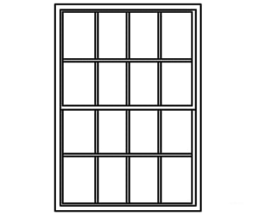 Grandt Line Products 5277 Masonry Windows Pkg(8) -- 8-Over-8 Scale 48 X 68’ 122 173Cm Scratch
