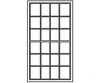 Grandt Line Products 5278 Masonry Windows Pkg(8) -- 12 Over 12; Scale 48 X 86’ Scratch Building