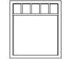 Grandt Line Products 5281 Commerical Windows -- 5-Light 63 X 75’ Pkg(4) Scratch Building Supplies