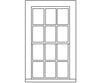 Grandt Line Products 5282 Double-Hung Windows -- 6-Over-6 Scale 30 X 56’ 76.2 142Cm Pkg(9)