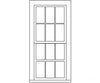 Grandt Line Products 5283 Double-Hung Windows -- 6-Over-6 38 X 86’ Pkg(4) Scratch Building Supplies