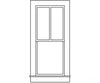 Grandt Line Products 5285 Double Hung Windows -- 2-Over-1 Scale 28 X 64’ 71.1 163Cm Pkg(9)