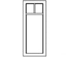 Grandt Line Products 5288 3-Pane Windows -- 2-Over-1 Scale 27 X 78’ 68.6 198Cm Pkg(6) Scratch