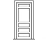 Grandt Line Products 5292 Door W/Frame Window 34’X 6’-10’ Pkg(2) Scratch Building Supplies