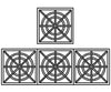 Grandt Line Products 5294 Decorative Iron Work Railing - 4 Sets Scratch Building Supplies