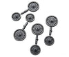 Grandt Line Products 5306 Circus Wagon Wheels -- Sunburst (Tableux/Parade) Type - Two Complete Sets
