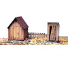 Grandt Line Products 5912 Shed & Outhouse -- Kit Structures