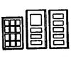 Grandt Line Products 8001 Four Doors & Twelve Windows -- Windows: Scale 36 X 56’ 91.4 142Cm;
