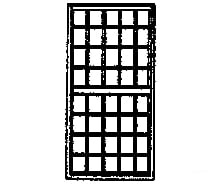 Grandt Line Products 8002 Windows -- Double-Hung 40-Pane - Scale 8 X 16’ 2.4 4.9M Pkg(8) Scratch