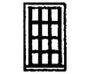 Grandt Line Products 8008 Windows -- Double-Hung 12-Pane - Scale 36 X 64’ 91.4 163Cm Pkg(12)