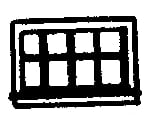 Grandt Line Products 8009 Double-Hung Windows -- Eight-Pane Scale 52 X 33’ 132 83.8Cm Pkg(12)