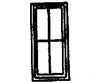 Grandt Line Products 8013 Factory Windows -- Double-Hung 4-Pane Scale 44 X 92’ 112 234Cm Pkg(8)