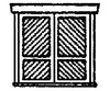 Grandt Line Products 8018 Doors -- Victorian Baggage 80’ Wide Pkg(4) Scratch Building Supplies