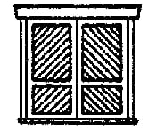 Grandt Line Products 8018 Doors -- Victorian Baggage 80’ Wide Pkg(4) Scratch Building Supplies