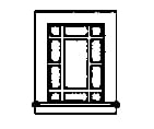 Grandt Line Products 8022 Windows -- Victorian Picture Pkg(8) Scratch Building Supplies