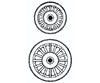 Grandt Line Products 8031 Circus Wagon Wheels -- Sunburst (2 Sets) Scratch Building Supplies