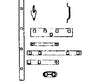 Grandt Line Products 104 Corner Straps & End Door Guides -- Rio Grande Stock Car Detaling Parts