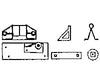 Grandt Line Products 109 Coupler Pocket & End Detail -- Rio Grande Hi-Side Gondola Couplers Trucks