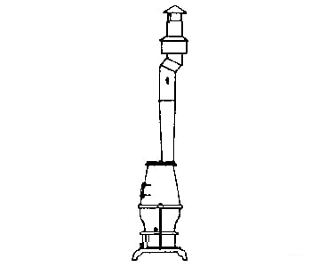 Grandt Line Products 3010 Passenger Car Stove/Stack -- Rio Grande Detaling Parts