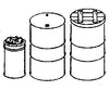 Grandt Line Products 3013 55-Gallon Drums Fire Barrel Lids & Spike Cans Scenic Details