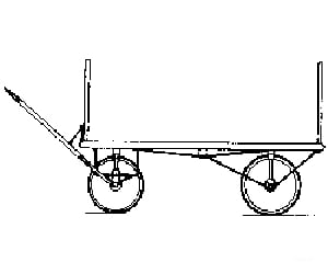 Grandt Line Products 3014 Baggage Wagon -- Four-Wheel Scenic Details