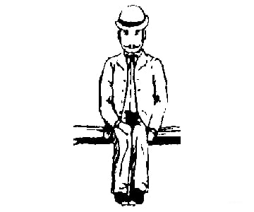 Grandt Line Products 3030 Cast Metal Figire -- Seated Man W/Derby Hat Figures