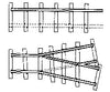 Grandt Line Products 3045 Mine Track Curve & Switch -- 18 Gauge Turnouts